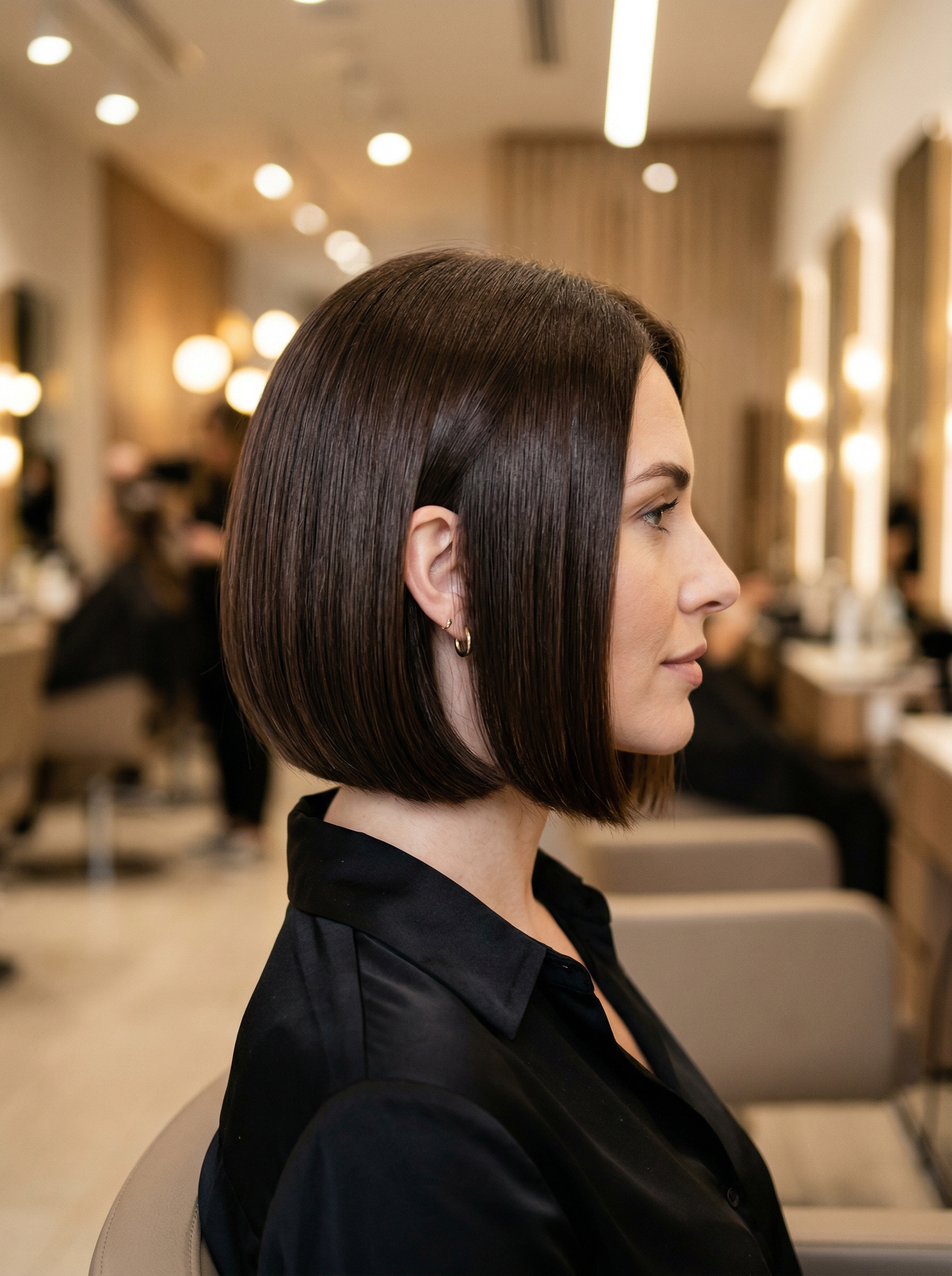 Klassisk dameklipp med volum